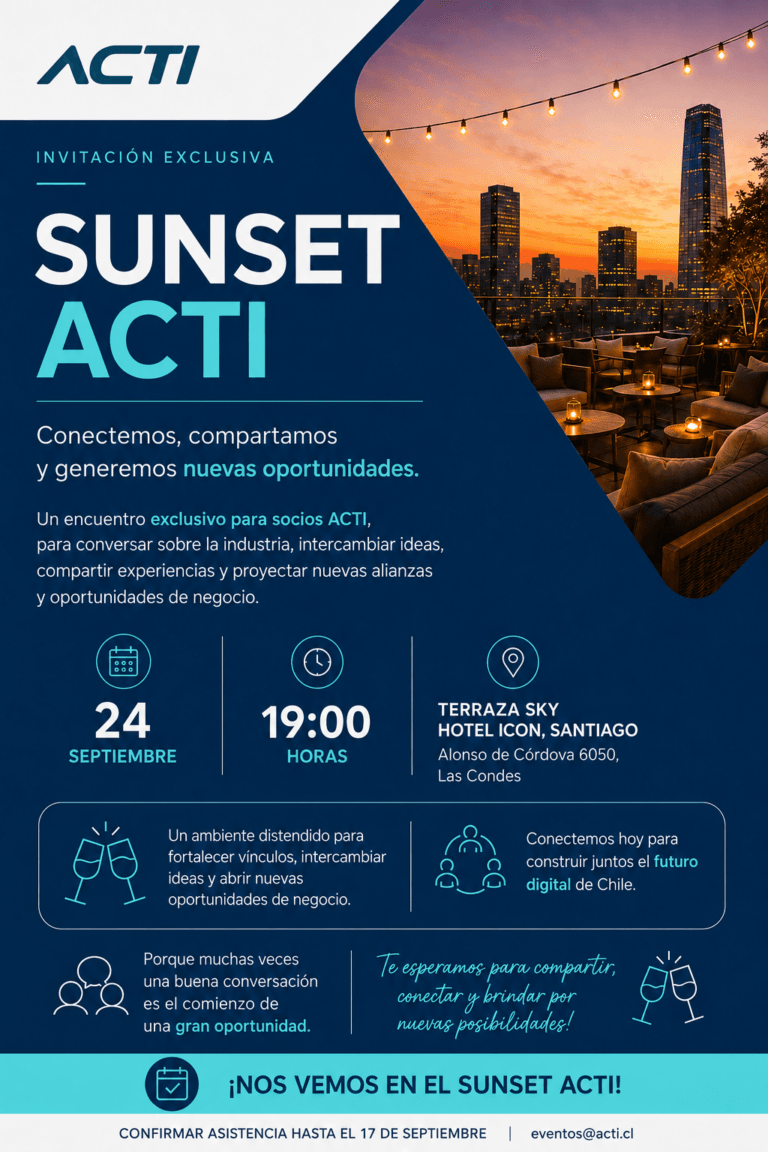 Sunset ACTI 2026:  Un encuentro exclusivo para fortalecer vínculos y generar nuevas oportunidades para la industria tecnológica